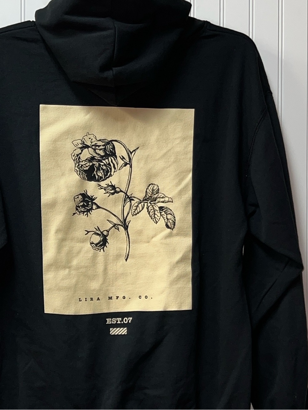 Lira Goth Rose Floral Hoodie L NWOT